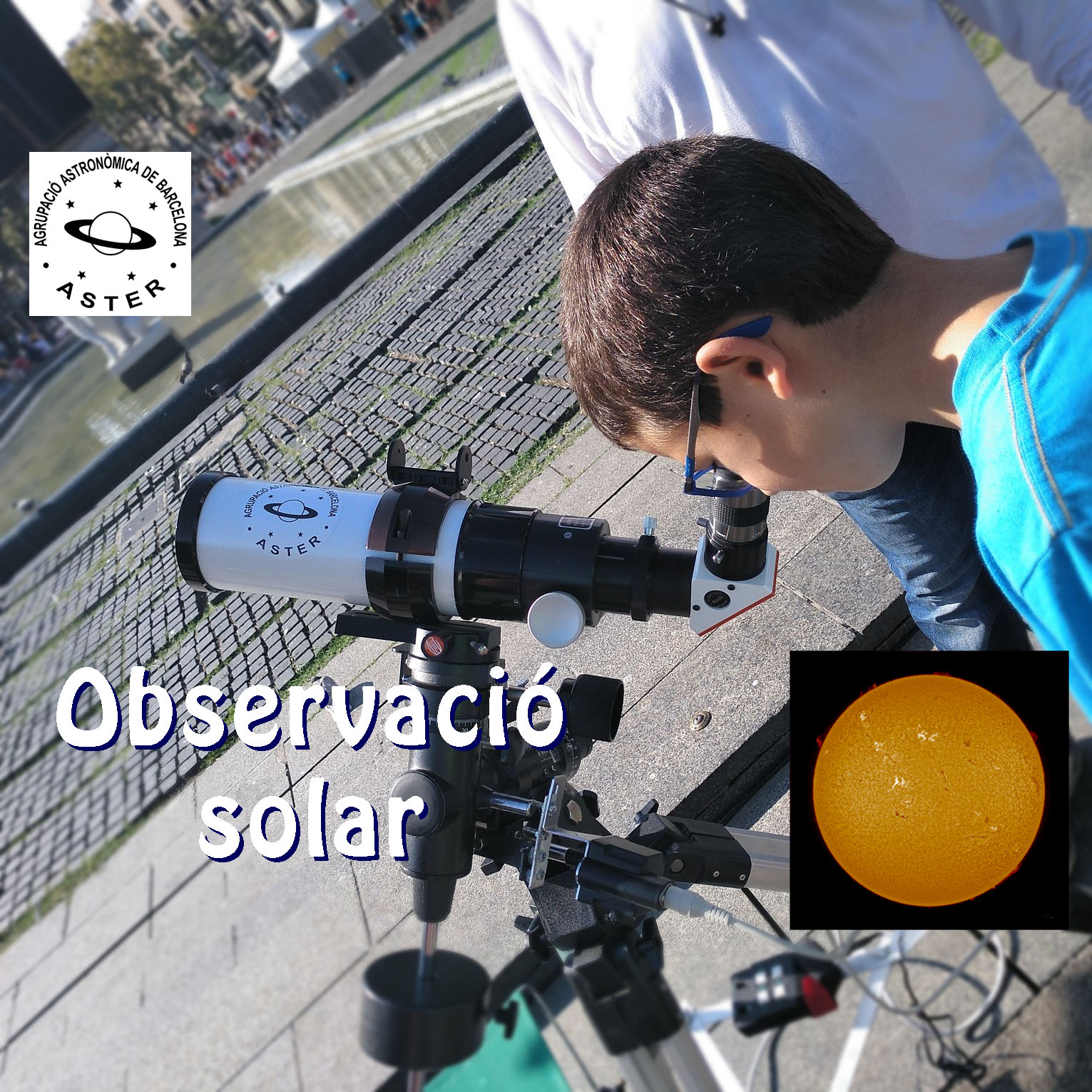Descobreix el sol a través del telescopi